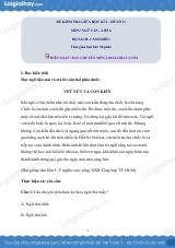 Đề thi giữa kì 2 Văn 6 Cánh diều - Đề số 11